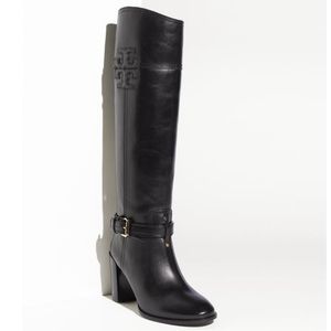 Tory Burch ‘Blaire’ heeled riding boots in black